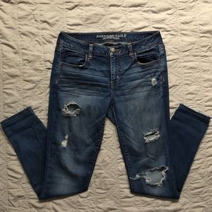 American Eagle Distressed Skinny Jean Jeggings